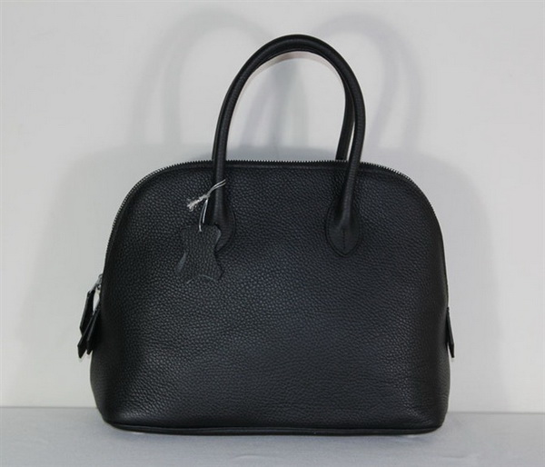 High Quality Replica Hermes Bolide Togo Leather Tote Bag Black 1923